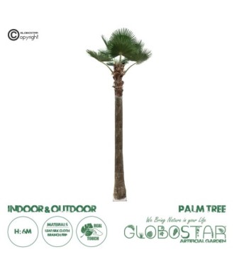 GloboStar® Artificial Garden PLANT PALM TREE 21057 Διακοσμητικό Δέντρο Φοίνικα  Φ240 x Υ600cm